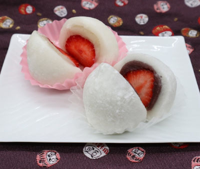 ＜鳴海餅本店＞【店頭受取／日本橋】いちご大福（白餡・粒餡）　２月２１日（土）午後３時～午後５時お受け取り