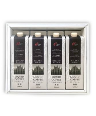 ＜GINO田園調布 SPECIALTY COFFEE＞ミラノブレンド　リキッドコーヒー４本セット