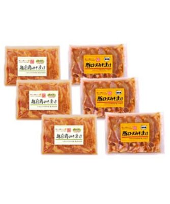 あぶまた味噌/アブマタミソ <米五>国産豚肉と越前鶏の味噌漬けセット