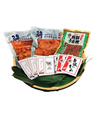 〈三代目むら上〉職人手焼き炭火焼鰻蒲焼、鰻肝うま煮詰合せ