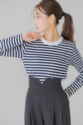 ロゴ入りボーダーロンＴ　２２ａｗ－ｆｊｙ－ＢＴ