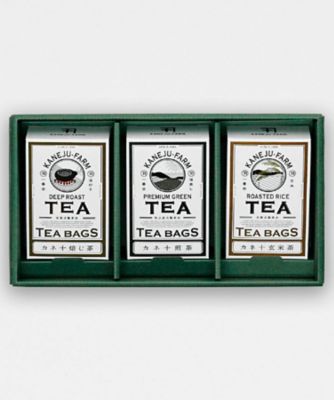 カネ十農園/カネジュウノウエン カネ十煎茶・カネ十焙じ茶・カネ十玄米茶 ティーバッグセット