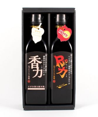 わざあり/ワザアリ 激辛オリーブオイル「Ｒｅｄ力」、フレーバーオリーブオイル「香力」セット