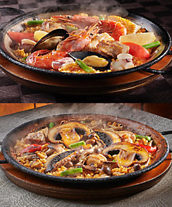 スペインレストラン サングリア/スペインレストラン サングリア 魚貝のミックスパエリア＆きのこのパエリアセット