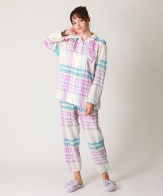 シャーリングＷガーゼマドラスチェック パジャマ | ファッション・服