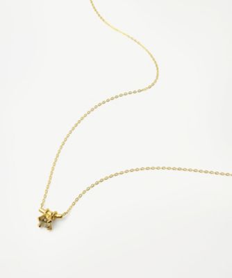 ＜e.m. (Women)＞グレーダイヤモンドネックレス