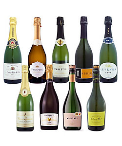 【ＷＥＢ限定】１２１．シャンパーニュも楽しめる世界のスパークリングワイン９本セット