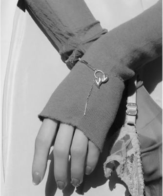 Ｈｅａｒｔ　ｍｏｔｉｆ　ｄｏｕｂｌｅ　ｂｒａｃｅｌｅｔ　Ｓｉｌｖｅｒ　９２５　ｐｒｏｄｕｃｔ　２３１－１１６
