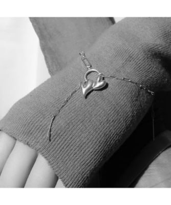 Ｈｅａｒｔ　ｍｏｔｉｆ　ｄｏｕｂｌｅ　ｂｒａｃｅｌｅｔ　Ｓｉｌｖｅｒ　９２５　ｐｒｏｄｕｃｔ　２３１－１１６