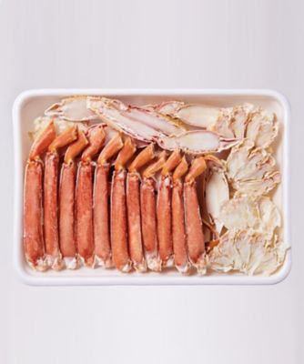 ４１０３８　２箱　ボイルズワイ蟹・タラバ蟹半むき身セット１．３ｋｇ