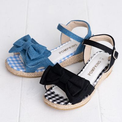＜POMPKINS (Baby&Kids)＞リボンサンダル