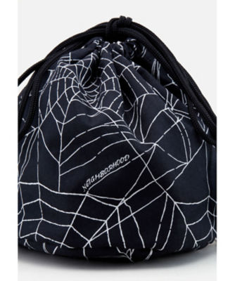 NEIGHBORHOOD SPIDERWEB DRAWSTRING BAG