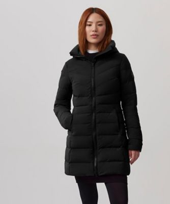 ＜CANADA GOOSE (Women)＞Ｃｌａｉｒ　Ｃｏａｔ　Ｂｌａｃｋ　Ｌａｂｅｌ　２３３１ＷＢ　