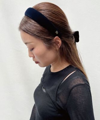ベルベット　パデッド　ワイド　ヘッドバンド　２３Ｆ－ＴＨＨＨ－０５３