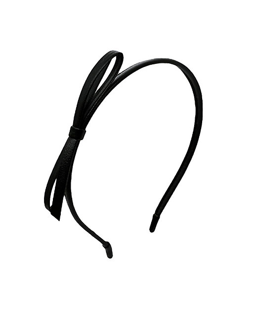 ＜三越伊勢丹/公式＞ Bow Headband クロ ヘアゴム・シュシュ画像