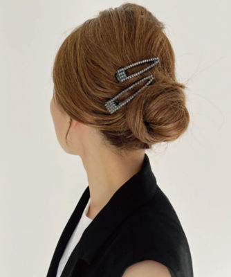 ザ・ヘアバートーキョー　ラインストーンクリップ　クリスタル　L　コレットマルーフ ザ ヘア バー トウキョウ/THE HAIR BAR TOKYO】ラインストーン L