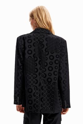 デシグアル Desigual Lfe is awesome ニットセーター （グレー