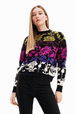 Desigual (Women)/デシグアル ジャカード 花柄セーター
