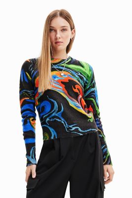 ＜Desigual (Women)＞マーブル模様セーター