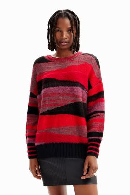 ＜Desigual (Women)＞オーバーサイズ　ストライプセーター