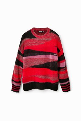 デシグアル Desigual ニット （ピンク/レッド）（オーバーサイズ
