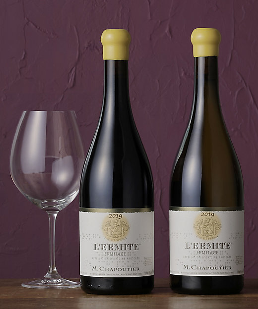 【SALE】【SALE】M．シャプティエ 02．最高峰のローヌ名門ワイナリーをコレクション！レルミット2019年ヴィンテージ赤・白ワイン2本セット