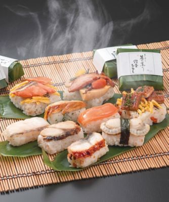 ＜奈良　ゐざさ＞蒸し寿司「笹の薫り」９種１８個入