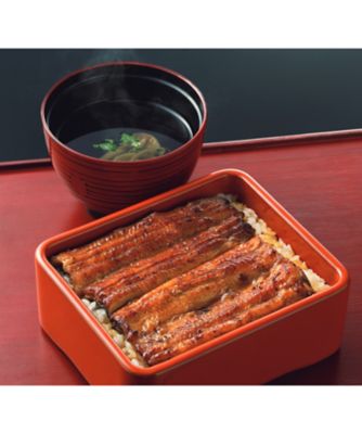 つきじ宮川本廛/ツキジミヤガワホンテン 【父の日】０１６．冷凍　国産　うな重２個セット　生肝入り肝吸い付き