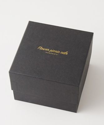 食べられるお花のボックスフラワーケーキミニ（ミントブルー）