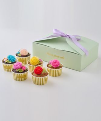 食べられるお花のカップケーキ６個セット