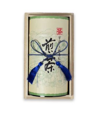 上林春松本店/カンバヤシシュンショウホンテン 煎茶「相生」缶 木箱(A1-50)