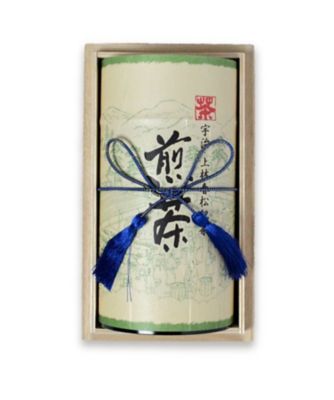 ＜上林春松本店＞煎茶「相生」缶　木箱（Ａ１－５０）