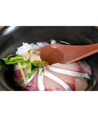 魚政のあわび入り鯛だし生さば茶漬け