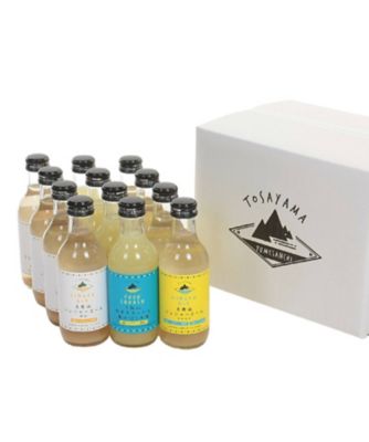 CONDIMENTO MEDITERRANEO/コンディメント・メディテラネオ 土佐山ジンジャーエール(辛口・マイルド)・ゆずスカッシュ 3種飲み比べセット