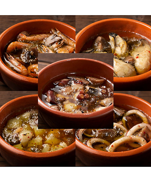  レンジで簡単調理 国産魚介のアヒージョ5種セット 調理済み食品