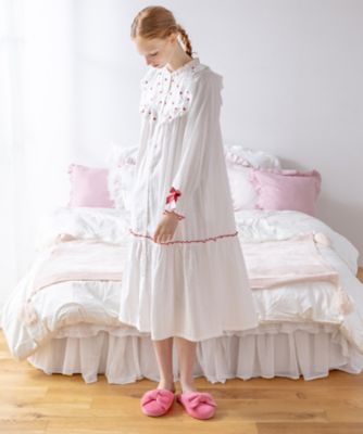 ＜Narue (Women)＞５０／ダブルガーゼいちご刺繍ワンピース