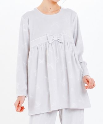 スノースムージーリボンエンボスパジャマ | Narue (Women)/ナルエー