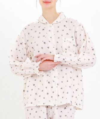 ＜Narue (Women)＞シュークリームガーゼ【Ｒ】プティーローズシャツパジャマ　２４－５１４１４