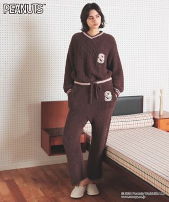 ＰＥＡＮＵＴＳ（ＴＭ）ケーブルニットパンツ　２４－７５１０１