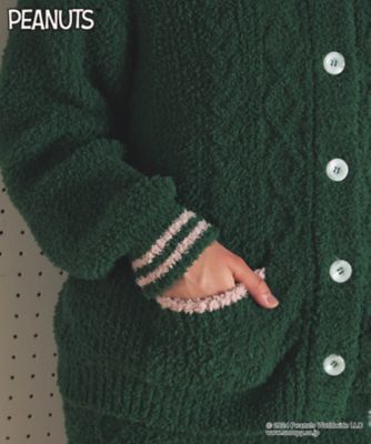 ＰＥＡＮＵＴＳ（ＴＭ）ケーブルニットカーディガン　２４－７５２０１