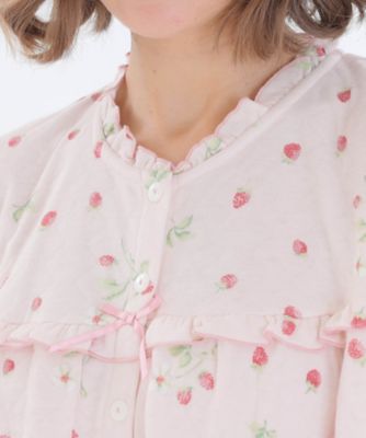接結　わた入　ストロベリーフリルパジャマ　２４－８２４１８
