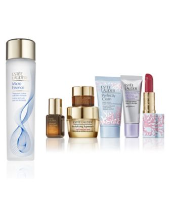 エスティローダー化粧下地5個セット 花と鳥デザインポーチ 2万円相当