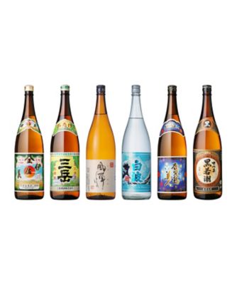 ０７４．南国鹿児島の薩摩芋焼酎一升瓶飲みくらべ６本セット