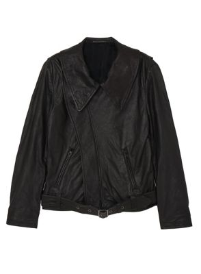 ＜Y’s (Women)＞ＬＥＡＴＨＥＲ　ＢＩＫＥＲ　ＪＡＣＫＥＴ