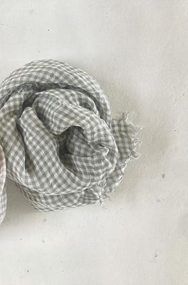 GINGHAM SQUARE STOLE | R & D.M.Co