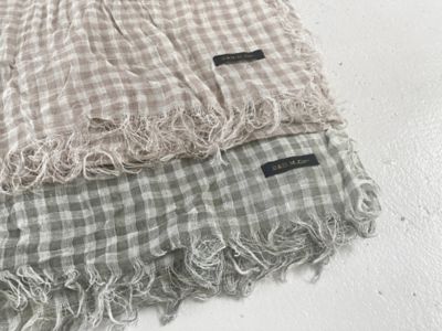 GINGHAM SQUARE STOLE | R & D.M.Co