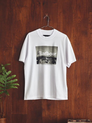 ＜Barbour (Men)＞アーカイブ　グラフィック　リラックスフィット　Ｔシャツ（Ｇｒｏｙｎｅ）