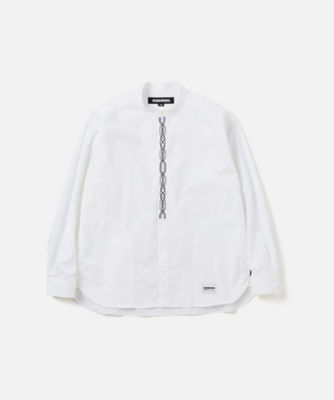 ＜NEIGHBORHOOD (Men)＞シャツ　ＢＡＮＤ　ＣＯＬＬＡＲ　ＳＨＩＲＴ　ＬＳ　２４２ＡＱＮＨーＳＨＭ０４