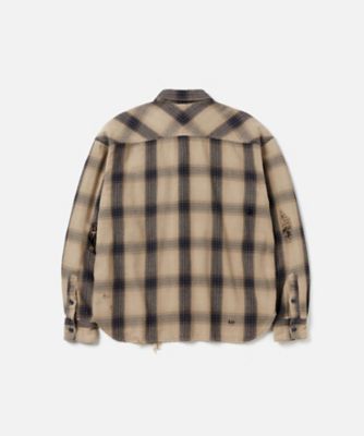 シャツ ＳＡＶＡＧＥ ＢＬＯＣＫ ＨＯＭＢＲＥ ＣＨＥＣＫ ＳＨＩＲＴ ＬＳ ２４２ＡＱＮＨーＳＨＭ０７ | NEIGHBORHOOD (Men)/ ネイバーフッド | 三越伊勢丹オンラインストア・通販【公式】