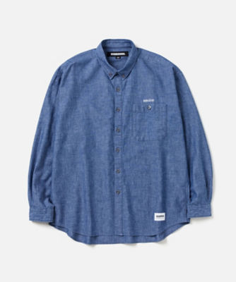 ＜NEIGHBORHOOD (Men)＞シャツ　ＣＨＡＭＢＲＡＹ　ＢＤ　ＳＨＩＲＴ　ＬＳ　２４２ＢＥＮＨ－ＳＨＭ０２